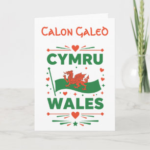 Cymru Rode Draak Wales Kaart