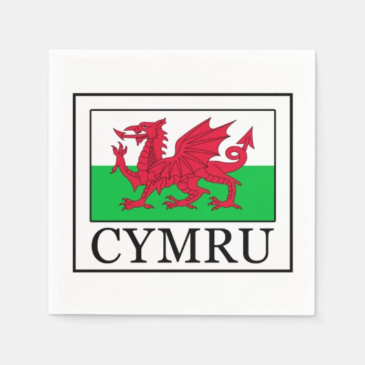 Cymru Servetten (Voorkant)