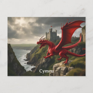 Cymru Wales Rode Draak / Y Draig Goch Briefkaart