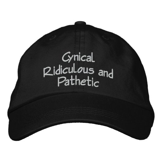 Cynical Ridiculous and Pathétique Casquette par CR (Devant)