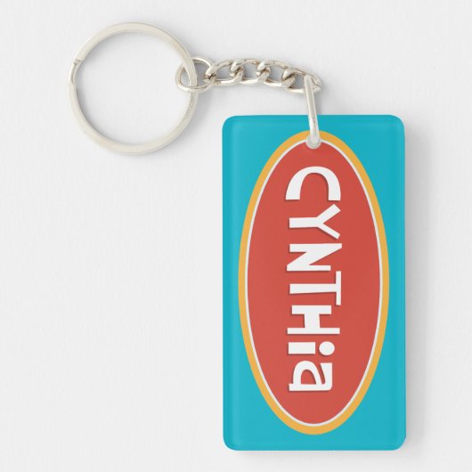 "Cynthia" Gepersonaliseerd Sleutelhanger (Voorkant)