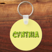 Cynthia Name Kiwi Design Schlüsselanhänger Sleutelhanger (Voorkant)