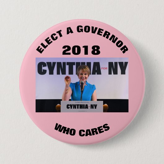 Cynthia Nixon 2018 Ronde Button 7,6 Cm (Voorkant)