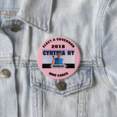 Cynthia Nixon 2018 Ronde Button 7,6 Cm (In situ)
