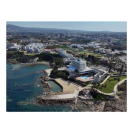 Cynthiana Beach Hotel Paphos, Cyprus Perfect Poster