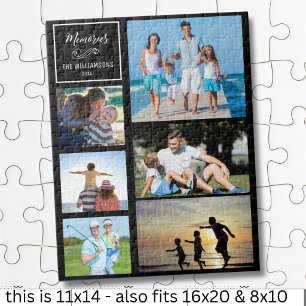 CYO 6 Persoonlijke moderne gezinsfoto collage Legpuzzel