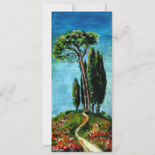 CYPERBOMEN EN MEDITERRANE PIJN IN TUSCANY KAART