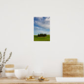 Cypersbomen in het verticale poster van Toscane (Keuken)