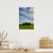Cyprès en Toscane affiche verticale (Cuisine)