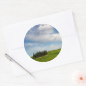 Cypresbomen in Toscane rond de sticker (Envelop)