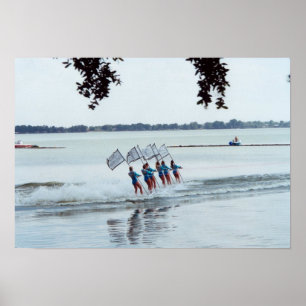 Cypress Gardens Florida Girls Water Ski Team Foto Poster