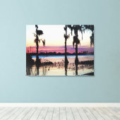Cypress Gardens Florida Sunset moerassen canvas ku (Insitu (Houten vloer))