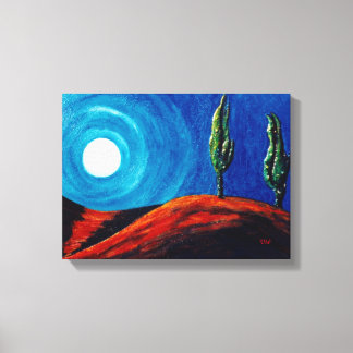 Cypress Maan Canvas Afdruk