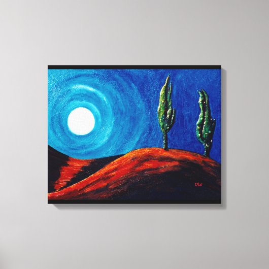 Cypress Maan Canvas Afdruk (Voorkant)