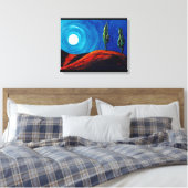 Cypress Maan Canvas Afdruk (Insitu (Slaapkamer))
