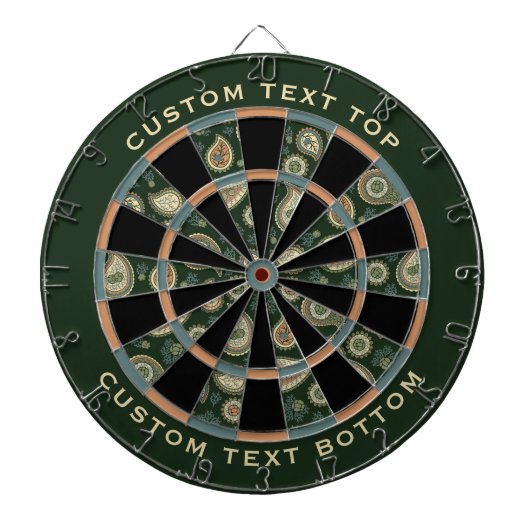 Cypress Paisley Pattern Dartbord (Voorkant)