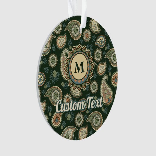 Cypress Paisley Pattern Ornament (voorkant)