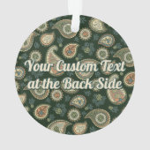 Cypress Paisley Pattern Ornament (achterkant)