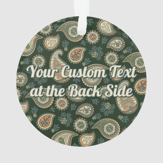 Cypress Paisley Pattern Ornament (achterkant)