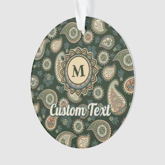 Cypress Paisley Pattern Ornament (voorkant)