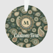 Cypress Paisley Pattern Ornament (voorkant)
