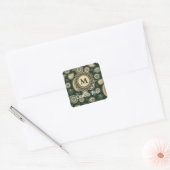 Cypress Paisley Pattern Square Sticker (Envelop)