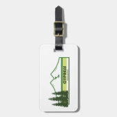 Cypress Provincial Park Groene Strepen Bagagelabel (Voorkant verticaal)