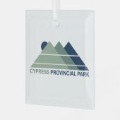Cypress Provincial Park Mountains Sun Glas Ornament (Voorkant links)