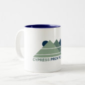 Cypress Provincial Park Mountains Sun Tweekleurige Koffiemok (Voorkant links)