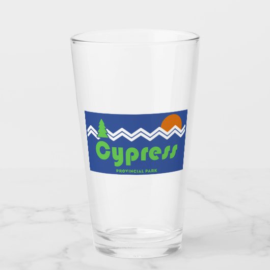 Cypress Provincial Park Retro Glas (Voorkant)