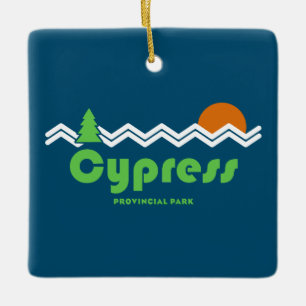 Cypress Provincial Park Retro Keramisch Ornament