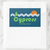 Cypress Provincial Park Retro Rechthoekige Sticker (Tas)