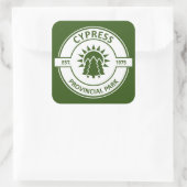Cypress Provincial Park Sun Trees Vierkante Sticker (Tas)