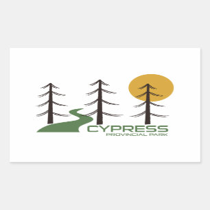 Cypress Provincial Park Trail Rechthoekige Sticker