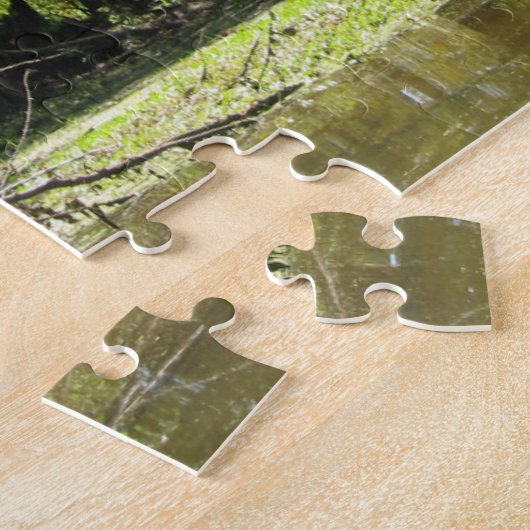 Cypress Swamp Landschap Legpuzzel (Zijkant)