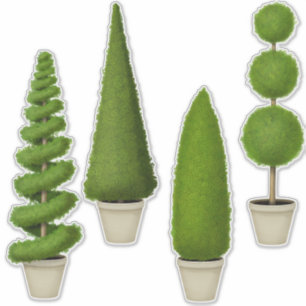 Cypress Topiary Collectie Charming Garden Sticker