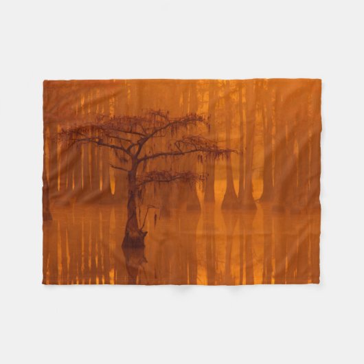 Cypress Trees | George Smith State Park Fleece Deken (Voorkant (Horizontaal))