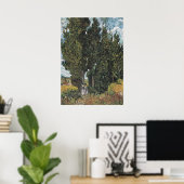 Cypress Trees par Van Gogh Poster (Bureau à domicile)