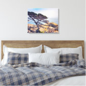 Cypress van het Zee Canvas Afdruk (Insitu (Slaapkamer))