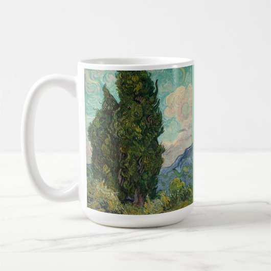 Cypressen van Van Gogh Koffiemok (Links)