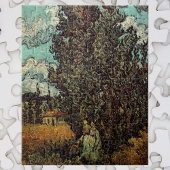 Cypresses en Two Women door Vincent van Gogh Legpuzzel