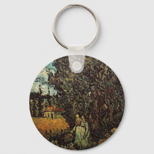 Cypresses en Two Women door Vincent van Gogh Sleutelhanger
