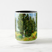 Cypresses met twee dames Van Gogh Fine Art Mok (Midden)