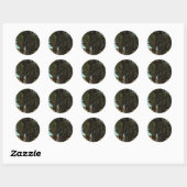 Cypresses met Vrouw Figures van Vincent van Gogh Ronde Sticker (Vel)