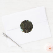 Cypresses met Vrouw Figures van Vincent van Gogh Ronde Sticker (Envelop)