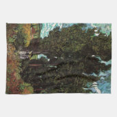 Cypresses met Vrouw Figures van Vincent van Gogh Theedoek (Horizontaal)