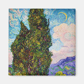 Cypresses, Van Gogh Magneet (Voorkant)