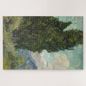 Cypresses van het schilderen van Van Gogh Kunst Legpuzzel (Horizontaal)