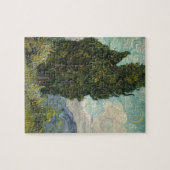 Cypresses van het schilderen van Van Gogh Kunst Legpuzzel (Horizontaal)