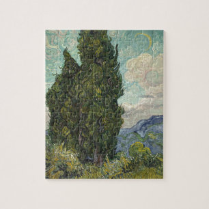 Cypresses van het schilderen van Van Gogh Kunst Legpuzzel